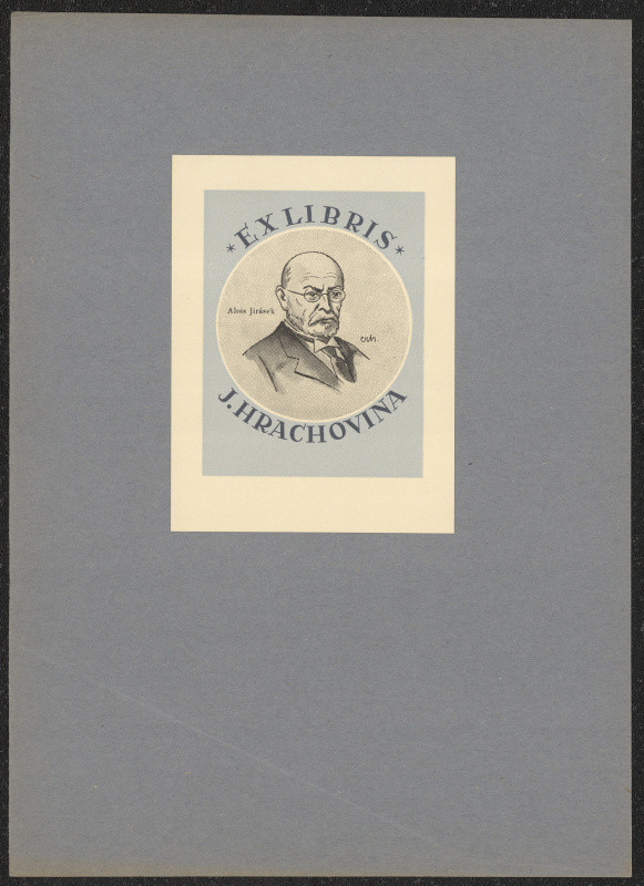 Oldřich Crhounek - Ex libris J. Hrachovina