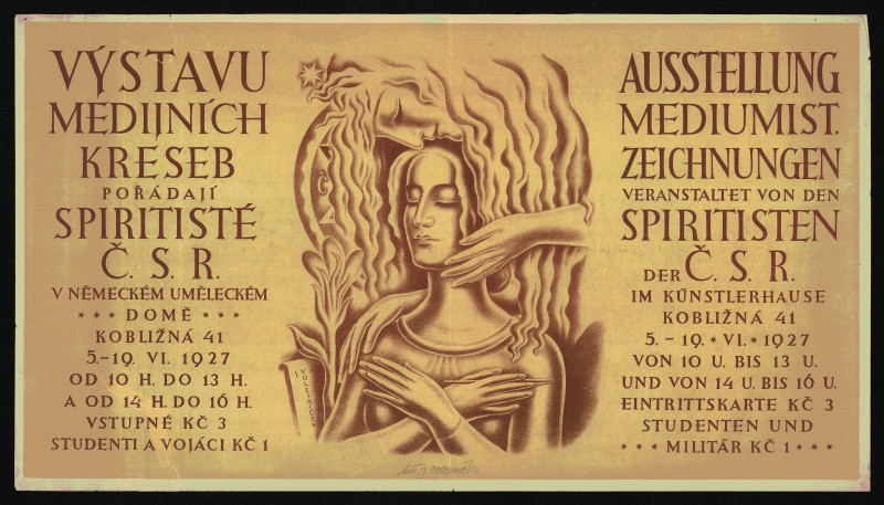 Antonín Jan Volejníček -  Výstavu medijních kreseb pořádají spiritisté