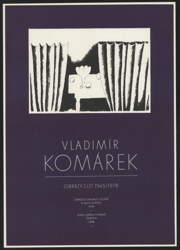 neznámý - Vladimír Komárek, Obrazy z let 1945-1978, Okres. galerie v Jičíně, DU v Opavě 1978