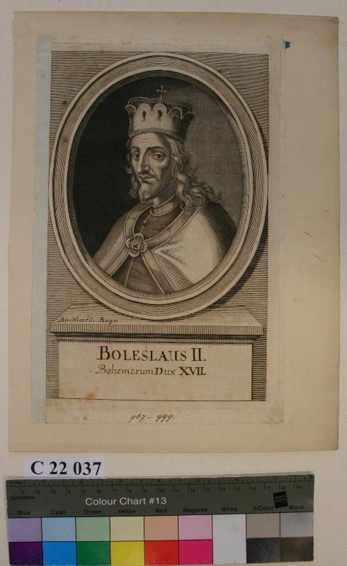 Antonín Birckhart - Boleslaus  II.  Bohemorum  Dux  XVII.