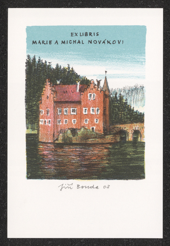Jiří Bouda - Ex libris Marie a Michal Novákovi