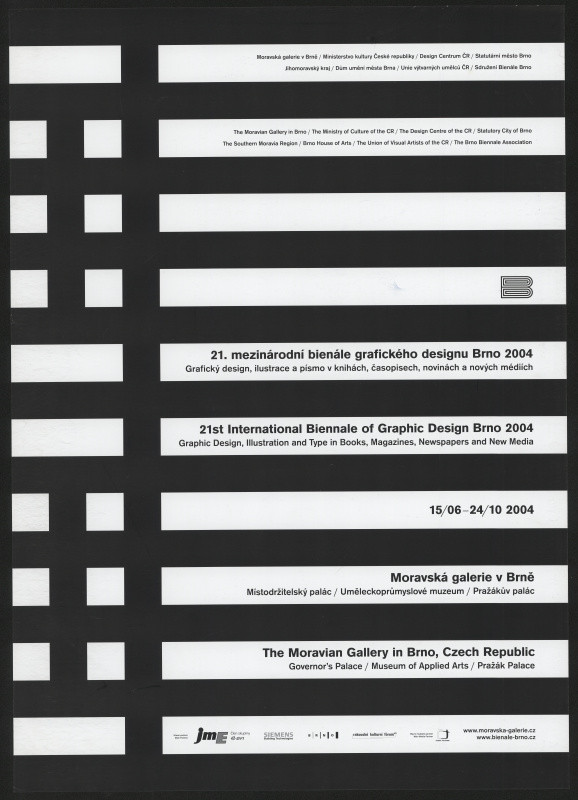 Robert Vojtěch Novák - XXI. Mezinárodní bienále grafického designu Brno 2004. Grafický design v knihách, ilustrace a písmo v knihách, časopisech, novinách.