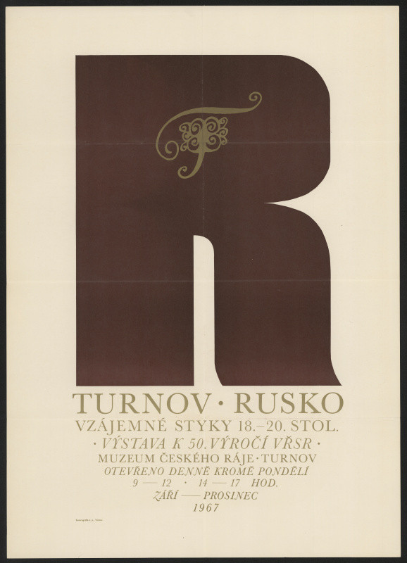 neznámý - Turnov - Rusko. Vzájemné styky  18.-20. století. Výstava k 50. výročí VŘSR 1967