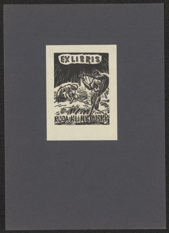 Jan Kobzáň - Ex libris Ruda Klinkovský