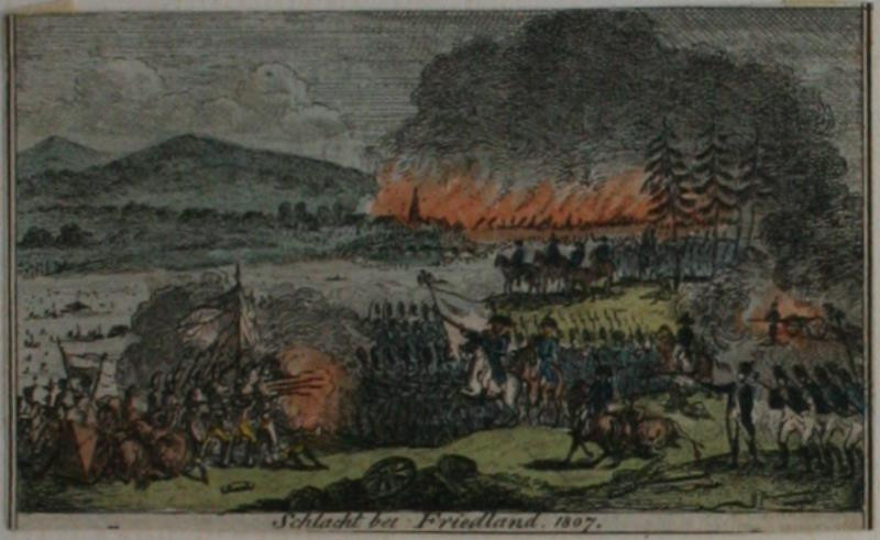 neurčený autor - Schlacht bei Friedland 1807