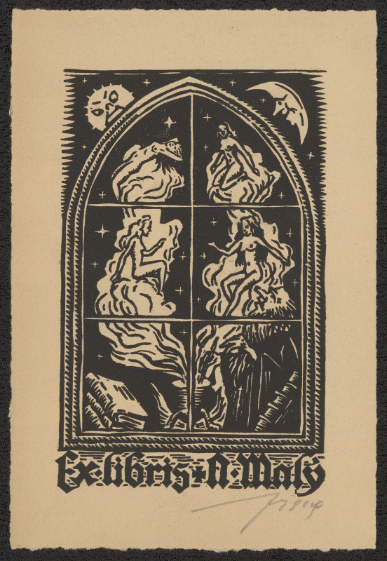 Vítězslav Fleissig - Ex libris A. Malý