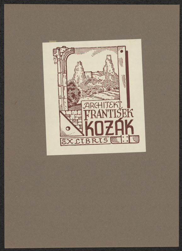 Jan Konůpek - Ex libris architekt František Kozák