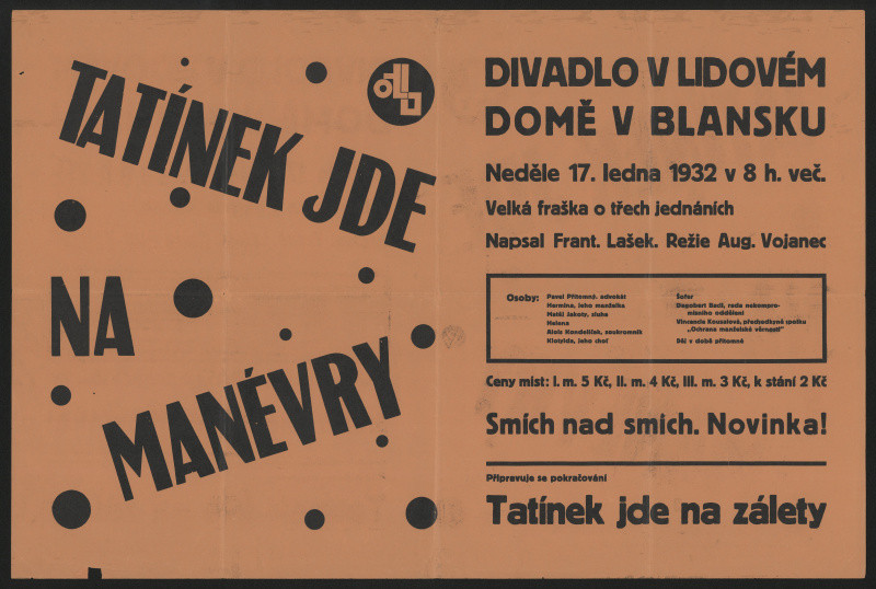 Antonín Jero - Tatínek jde na manévry,divadlo v LD v Blansku