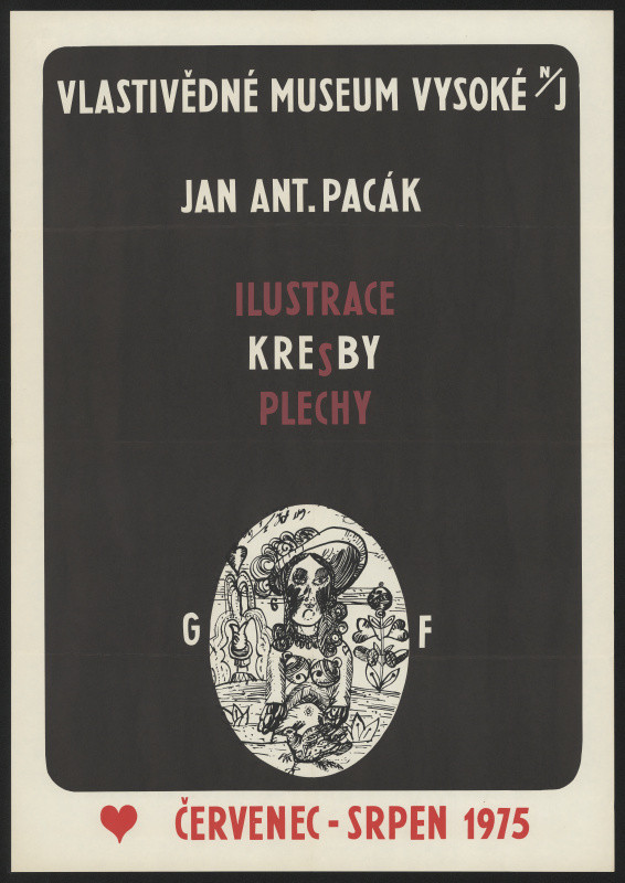 neznámý - Jan Antonín Pacák, ilustrace, kresby, plechy, Vlastivědné museum Vysoké n/J. 1975