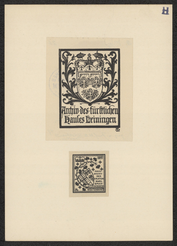 Adolf Matthias Hildebrandt - Archiv des fürstlichen Hauses Leiningen