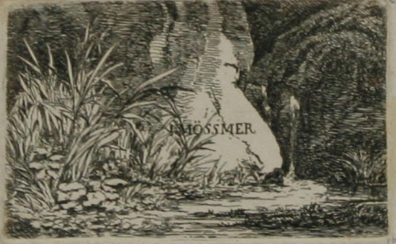 Josef Mössmer - grafika - krajina