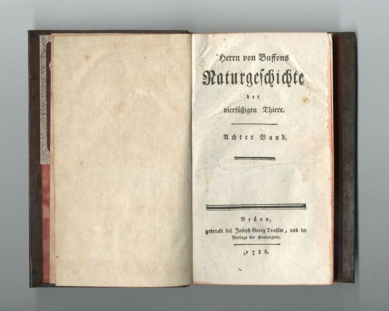Joseph Georg Traßler, Georg Louis Leclerc de Buffon - Naturgeschichte der vierfüßigeb Thiere. Achter Band