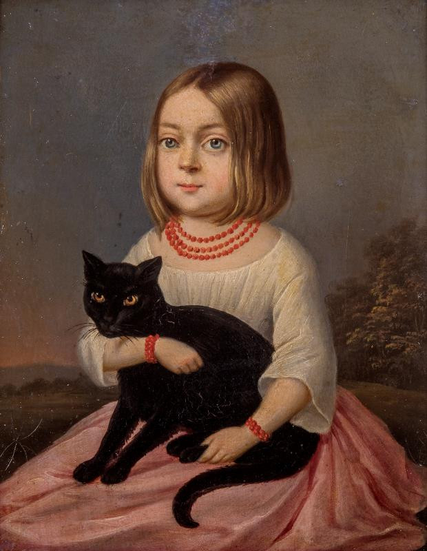 Antonín Ferenz - Podobizna malířovy dcery Marie Ferenzové