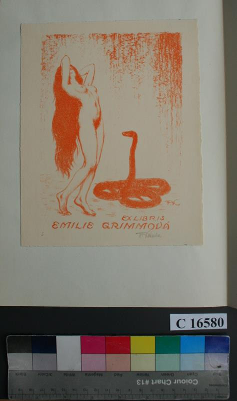 František Kobliha - Ex libris Emilie Grimmová