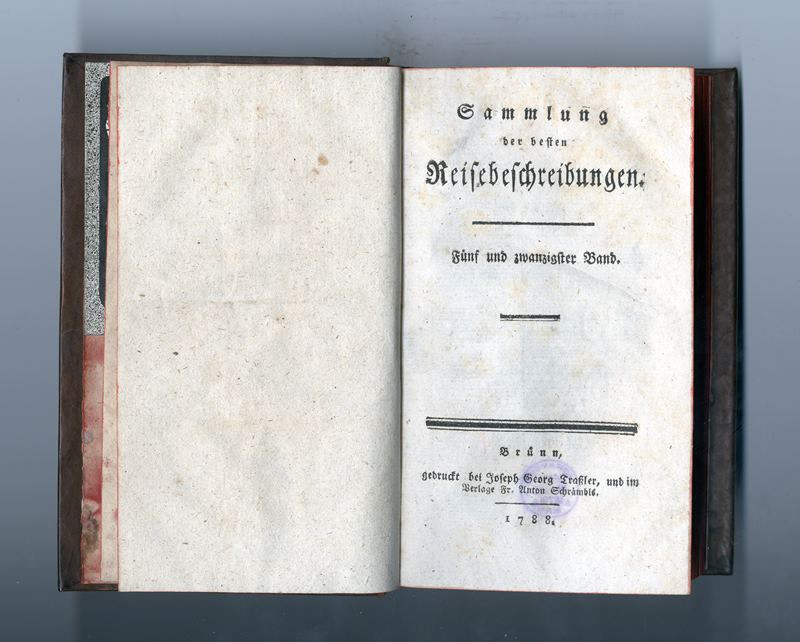 neurčený autor, Joseph Georg Traßler, Franz Anton Schrämbl - Sammlung der besten Reisebeschreibungen. Fünf und zwanzigster Band