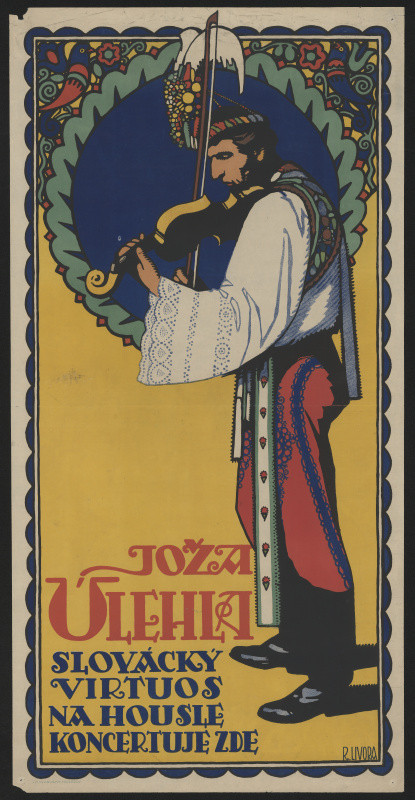 Rudolf Livora - Plakát koncertu Jožy Úlehly