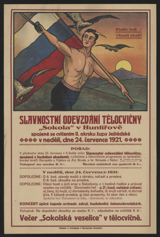neznámý - Odevzdání tělocvičny Sokola v Huntířově 1921
