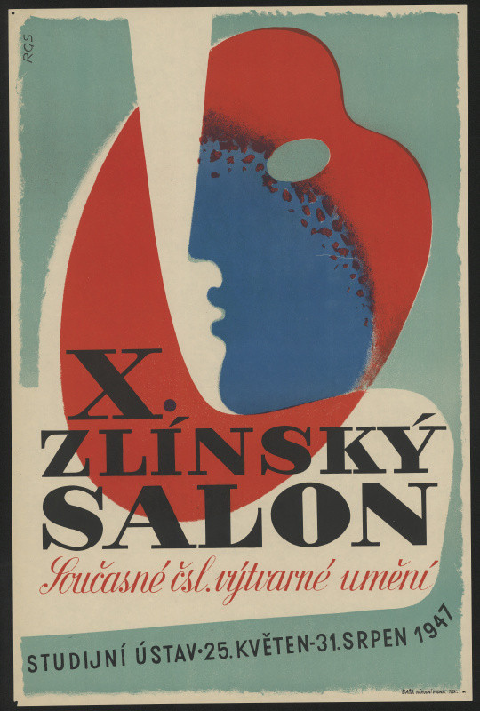 signatura RGS - X. zlínský salon současného čsl. výtvarného umění 1947