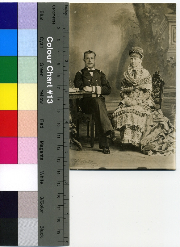 neurčený autor - Korunní princ Rudolf a Štěpánka jako novomanželé.