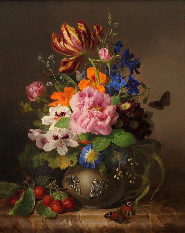 Josef Lauer - Zátiší s květinama