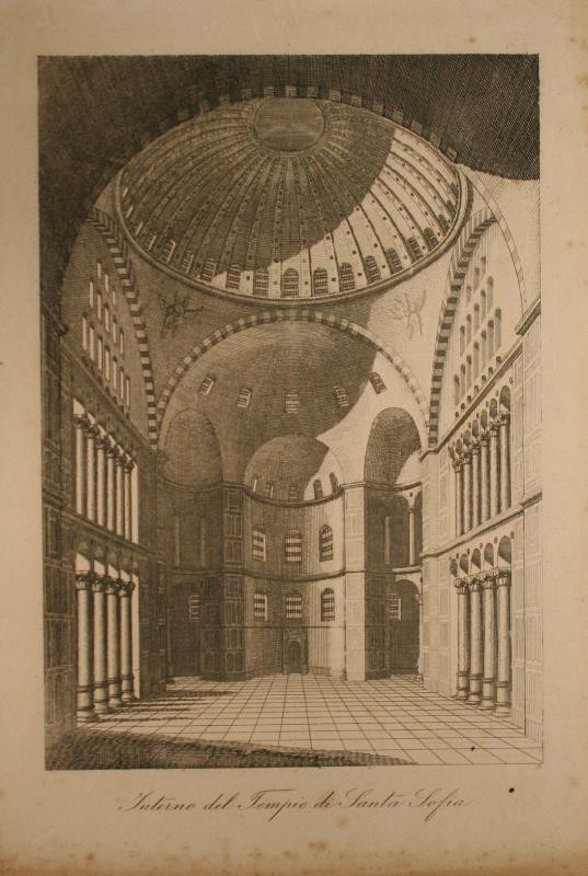 neurčený autor - Interno del Tempio di Santa Sofia