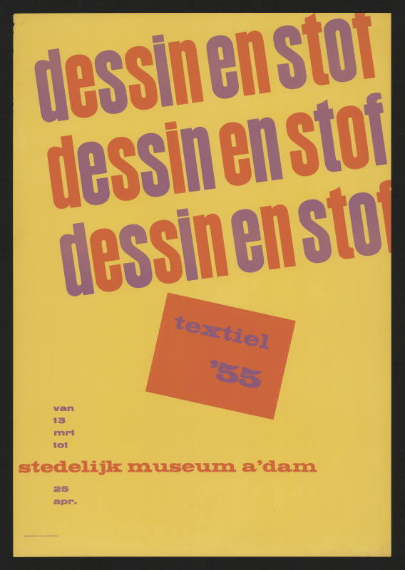 neznámý - Dessin en Stof, Textiel 55, Stedelijk museum, Amsterdam