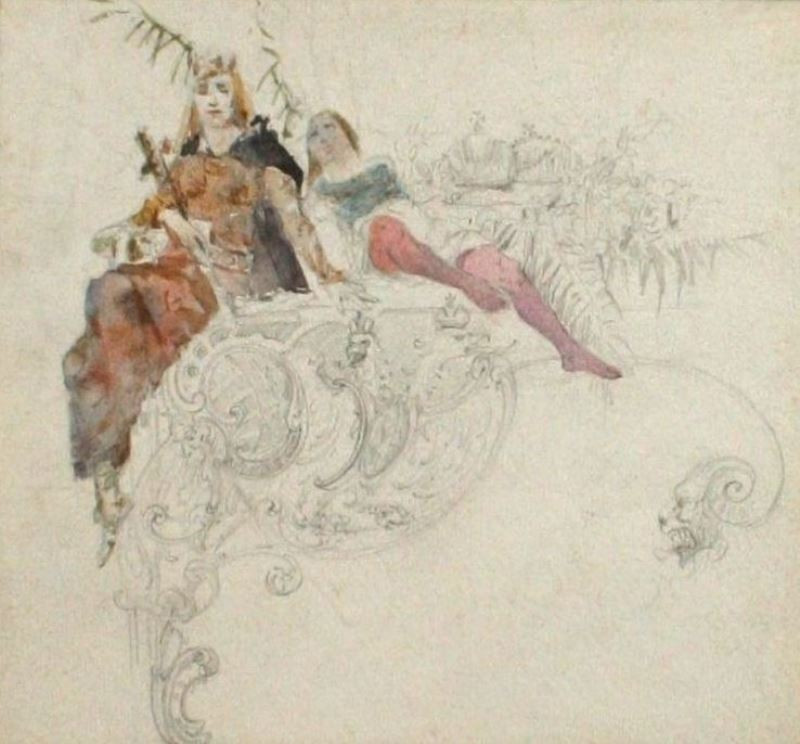 Alfons Mucha - Ilustrace k pohádce