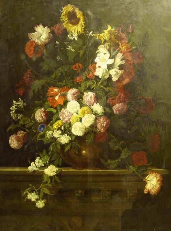 neznámý malíř - Zátiší s květinami