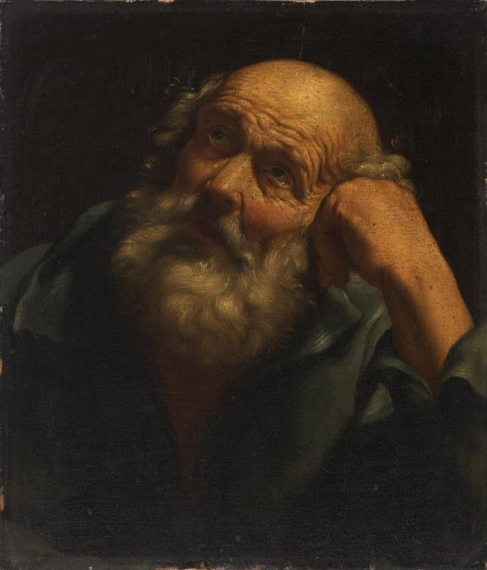 Guido Reni (?) - Hlava starce (apoštola?)
