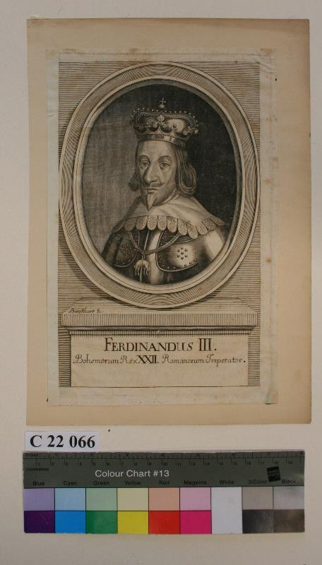 Antonín Birckhart - Ferdinandus  III.  Bohemorum  Rex  XXII.