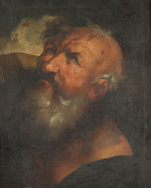 neznámý malíř - Mužská hlava IV