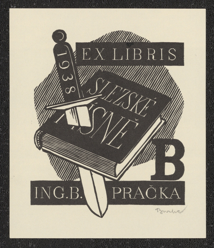 Antonín Burka - Ex libris Ing. B. Pračka