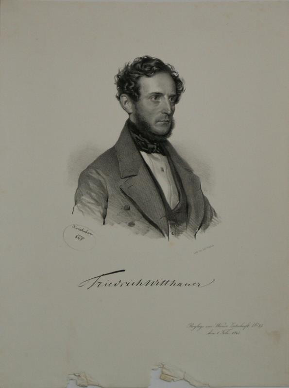 Josef Kriehuber - Podobizna Friedricha Witthauera