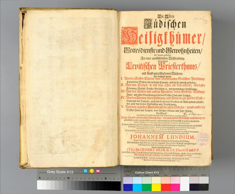 Johannes Lund, Gottfried Libernickel, Heinrich Urban, Johann Wilhelm Michaelis - Die alten jüdischen Heiligthümer