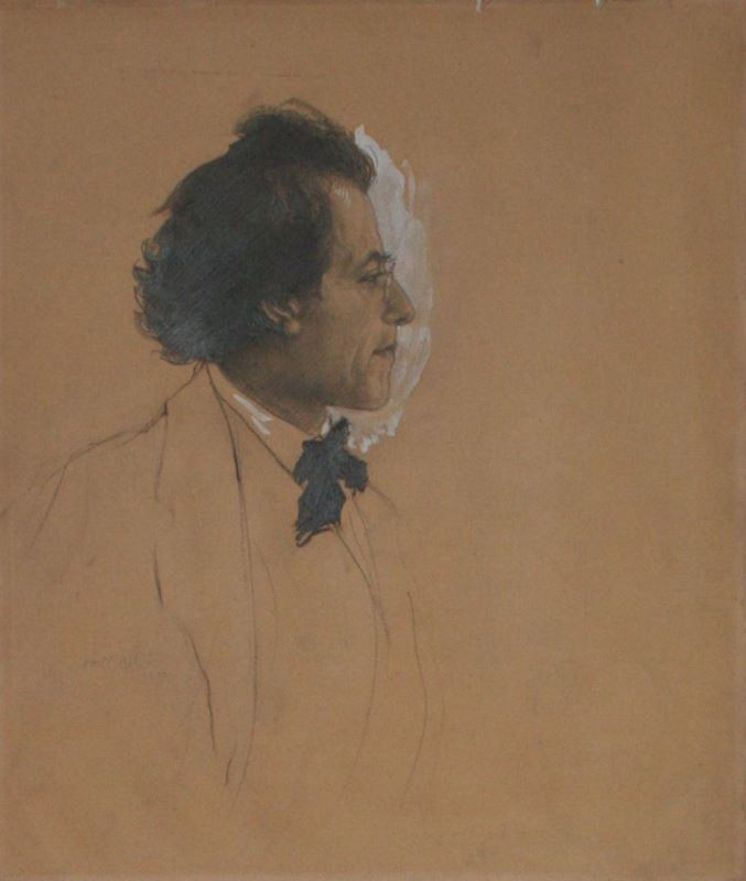 Emil Orlik - Gustav Mahler