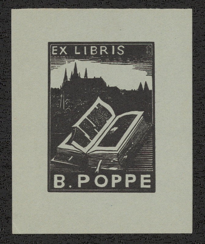 Antonín Doležal - Ex libris B. Poppe