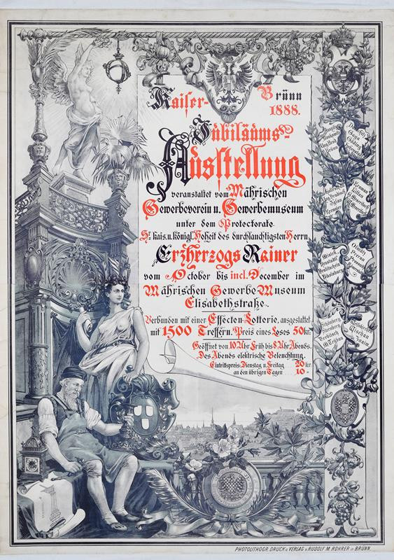 Hans Worresch - Jubiläums Ausstellung Gewerbemuseum in Brünn 1888