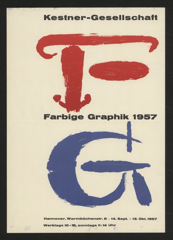 neznámý - Farbige Graphik 1957, Kestner-Gesellschaft, Hannover