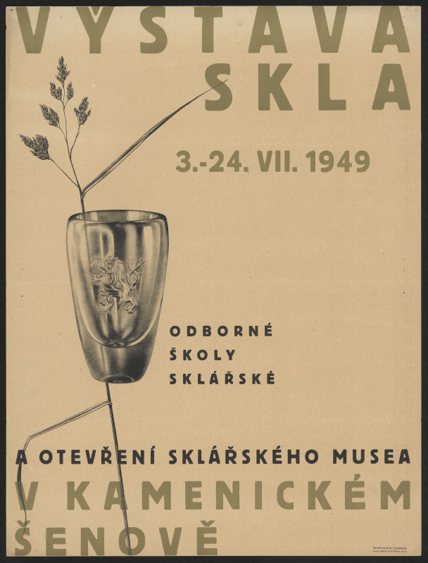 neznámý - Výstava skla ... 1949, odborné školy sklářské v Kamenickém Šenově