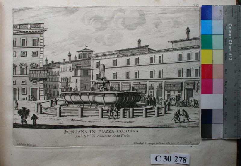 Giovanni Battista Falda - Fontana in Piarra Colorra