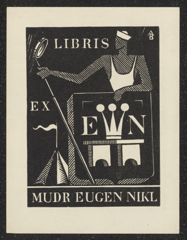 Antonín Burka - Ex libris MUDr. Eugen Nikl