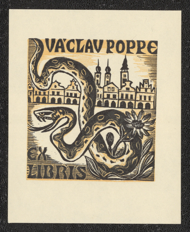 Michael Florian - Ex libris Václav Poppe