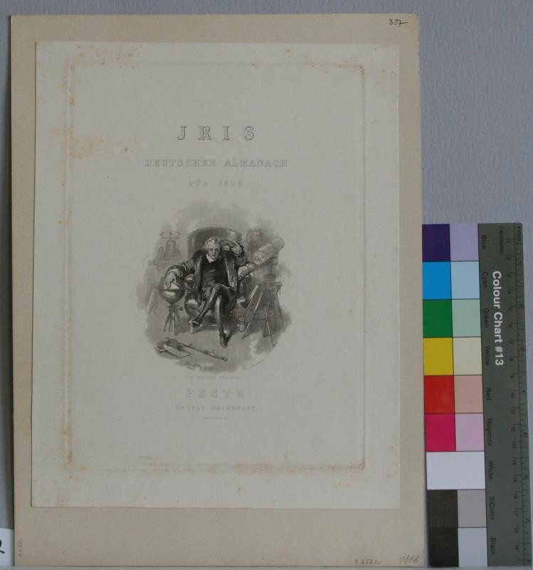 Josef Axmann - Ilustrace  k  Adalbertu  Stifterovi  Procop . Titulní  list : Iris , Dentscher  Almanach  für  1848