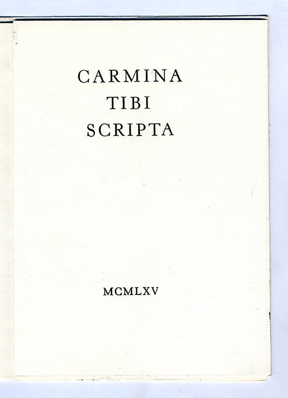 Miloš Stehlík, Aleš Veselý, Alois Chvála - Carmina tibi scripta