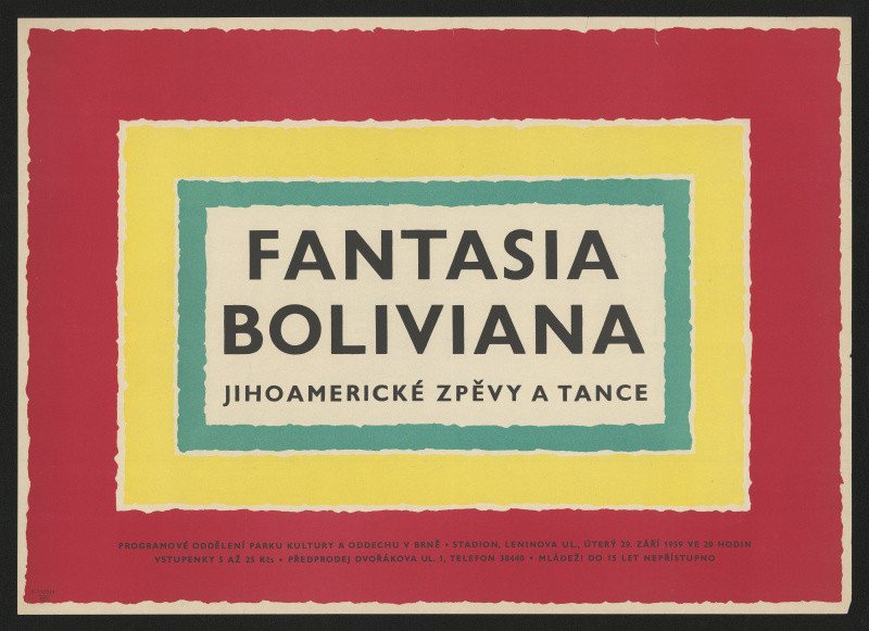 neznámý - Fantasia Boliviana, jihoamerické zpěvy a tance, Stadion, Leninova