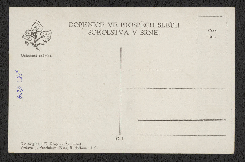 Emil Kosa - Slet sokolstva v Brně 27., 28. a 29. června 1914