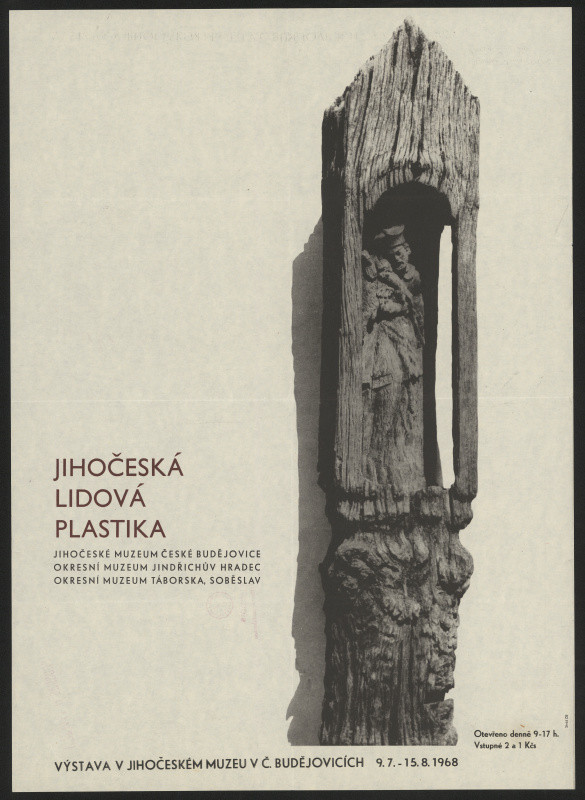 neznámý - Jihočeská lidová plastika, Jihočeské muzeum České Budějovice 1967