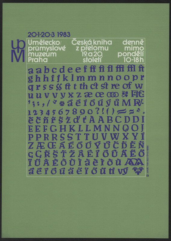 Milan (Mejla) Jaroš - Česká kniha z přelomu 19. a 20. století, UPM Praha 1983