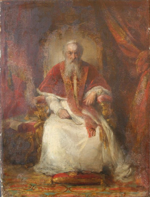 Friedrich von Amerling - Studie k portrétu papeže