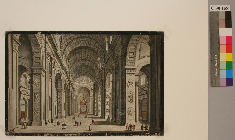 Thomas Bowles - Loď chrámu sv. Petra  v Římě